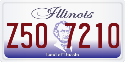 IL license plate Z507210