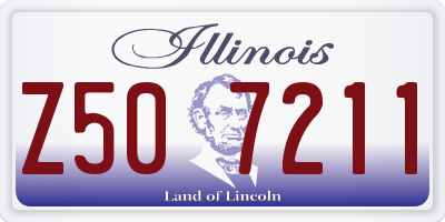 IL license plate Z507211