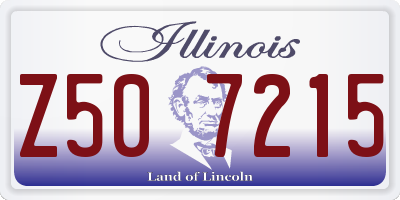 IL license plate Z507215