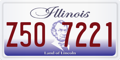 IL license plate Z507221