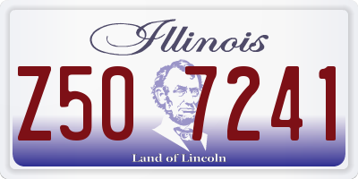 IL license plate Z507241