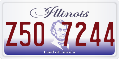 IL license plate Z507244