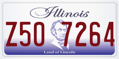 IL license plate Z507264