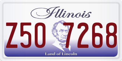 IL license plate Z507268