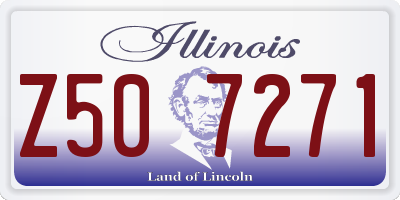 IL license plate Z507271