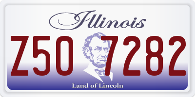 IL license plate Z507282