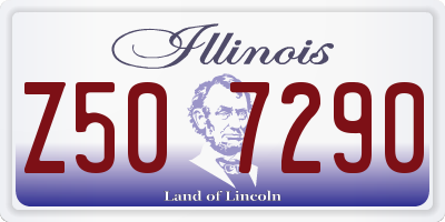 IL license plate Z507290