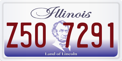 IL license plate Z507291