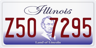 IL license plate Z507295