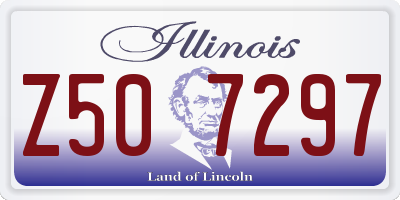 IL license plate Z507297
