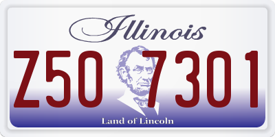 IL license plate Z507301