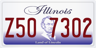 IL license plate Z507302