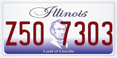 IL license plate Z507303