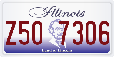 IL license plate Z507306