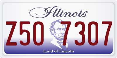 IL license plate Z507307