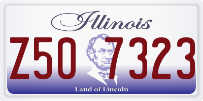 IL license plate Z507323