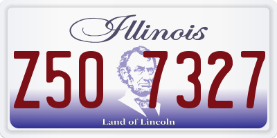 IL license plate Z507327