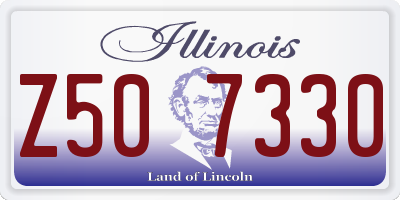 IL license plate Z507330