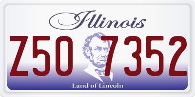 IL license plate Z507352