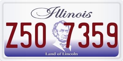 IL license plate Z507359