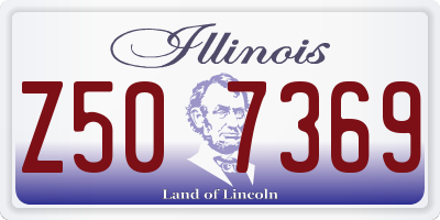 IL license plate Z507369