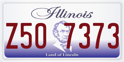 IL license plate Z507373
