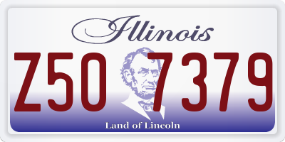 IL license plate Z507379