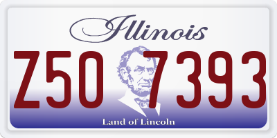 IL license plate Z507393