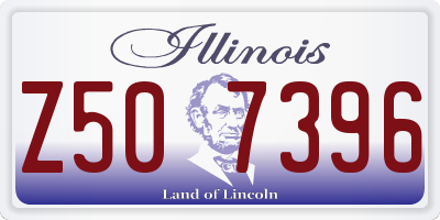 IL license plate Z507396