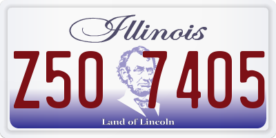 IL license plate Z507405