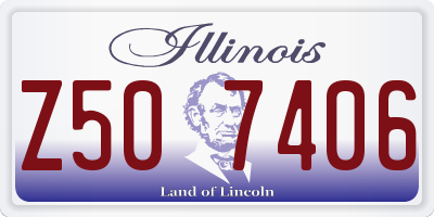 IL license plate Z507406