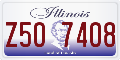 IL license plate Z507408