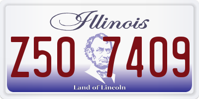 IL license plate Z507409