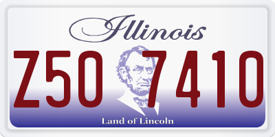 IL license plate Z507410