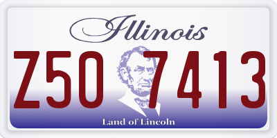 IL license plate Z507413
