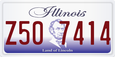 IL license plate Z507414