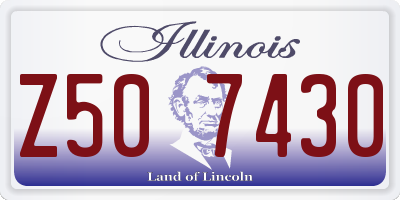 IL license plate Z507430