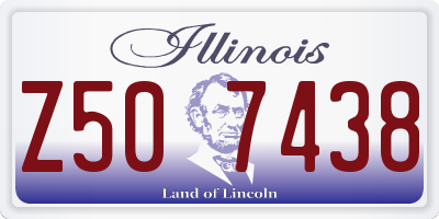 IL license plate Z507438