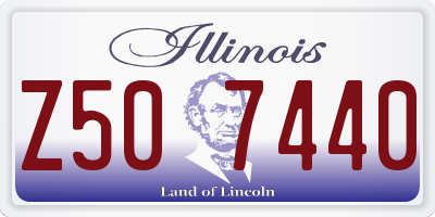 IL license plate Z507440