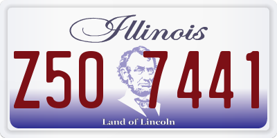 IL license plate Z507441