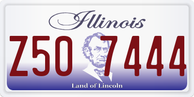 IL license plate Z507444