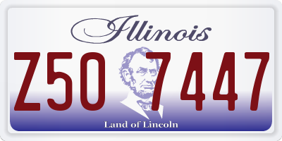 IL license plate Z507447