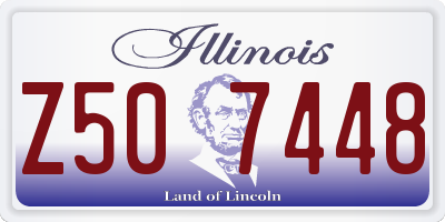 IL license plate Z507448