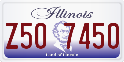 IL license plate Z507450