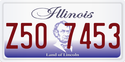 IL license plate Z507453