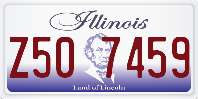 IL license plate Z507459
