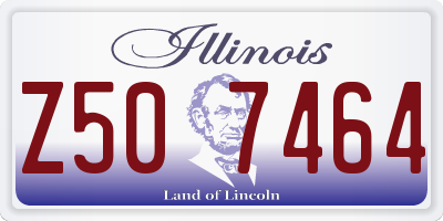 IL license plate Z507464