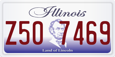 IL license plate Z507469