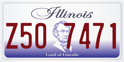 IL license plate Z507471