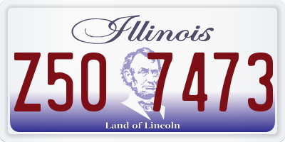 IL license plate Z507473